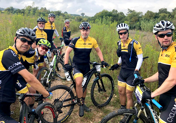 Exploring yet another brilliant outdoor trail ride with the team