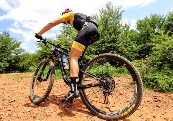 Supporting at one of the MTB races