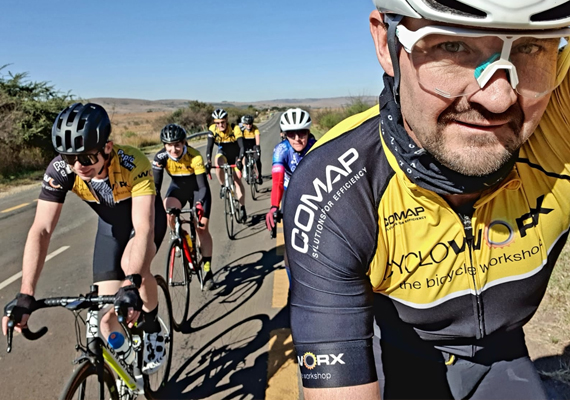 Out on the road, focused and fearless