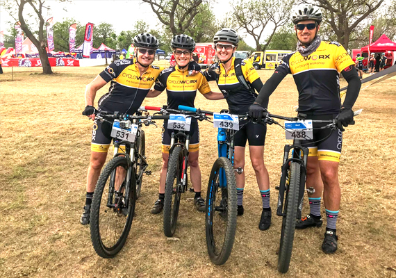 Smiles for all of us at the end of the race